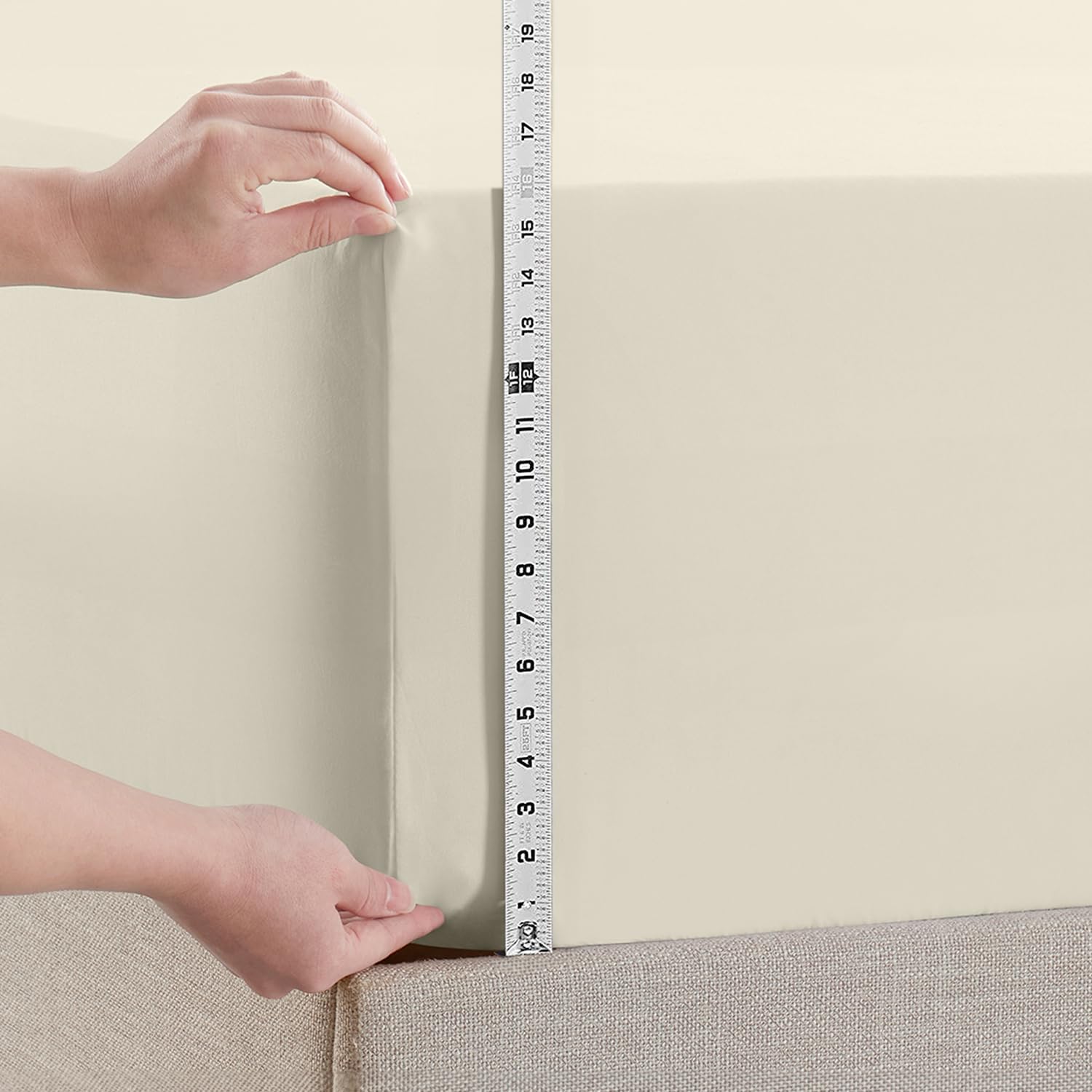 Sábanas de cama individual XL  Sábana bajera ajustable de 14 a 16 pulgadas individual XL  Sábana bajera súper suave individual XL  Sábanas bajeras