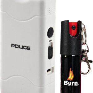 Police Stun Gun Burn Pepper Spray Combo Mujeres Hombres Autodefensa – 800 Blanco Police Stun Gun Burn Pepper Spray Combo Mujeres Hombres Autodefensa – 800 Blanco