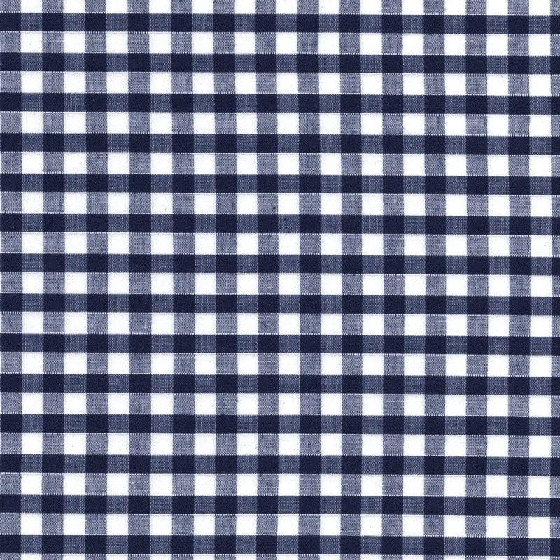 Carly 10114 – Tela de polialgodón a cuadros color azul marino