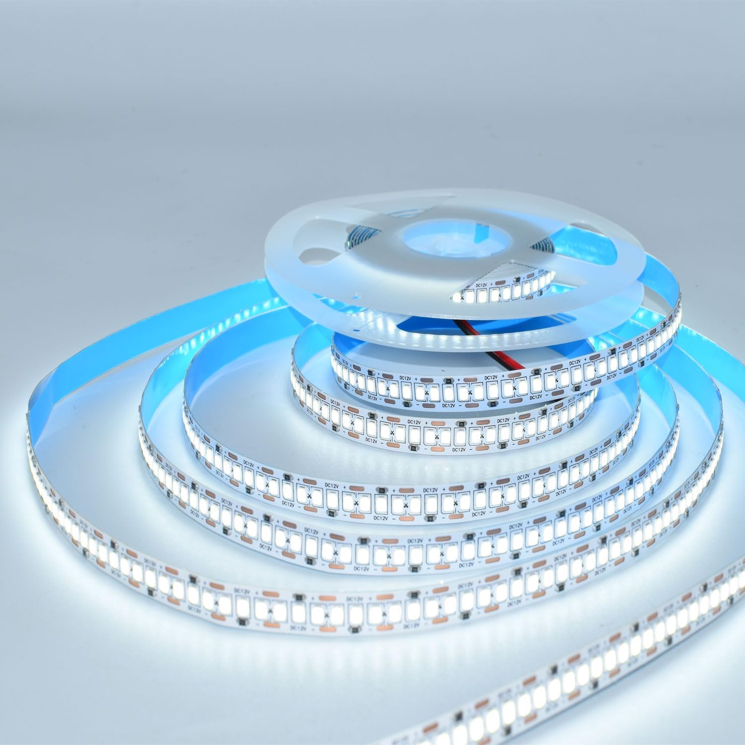 SUYOOULIN Tira de luces LED, DC24V 1200LEDs 16.4 pies SMD 2835 tira LED, 26000LM tiras de luz LED de alta densidad no impermeables IP21, 3 veces