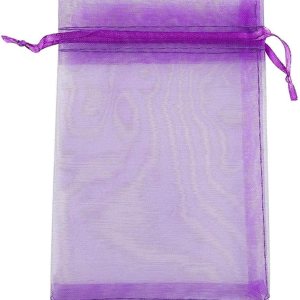 100 bolsas de regalo de 4 x 6 pulgadas, color morado, tela transparente de organza, bolsas de regalo elegantes con cordón para regalos de baby 100 bolsas de regalo de 4 x 6 pulgadas, color morado, tela transparente de organza, bolsas de regalo elegantes con cordón para regalos de baby