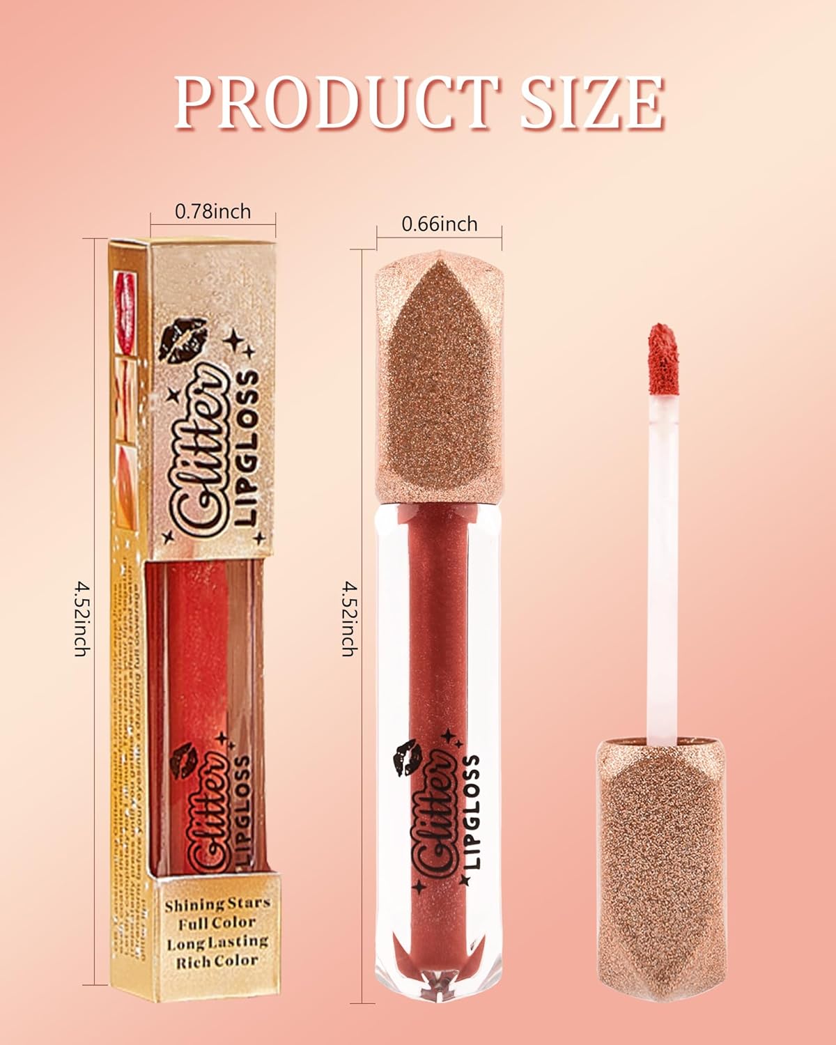 Lápiz labial líquido con purpurina mate, 1 unidad, resistente al agua, diamante, rojo, rosa, brillante, metálico, de alto pigmento, antiadherente,