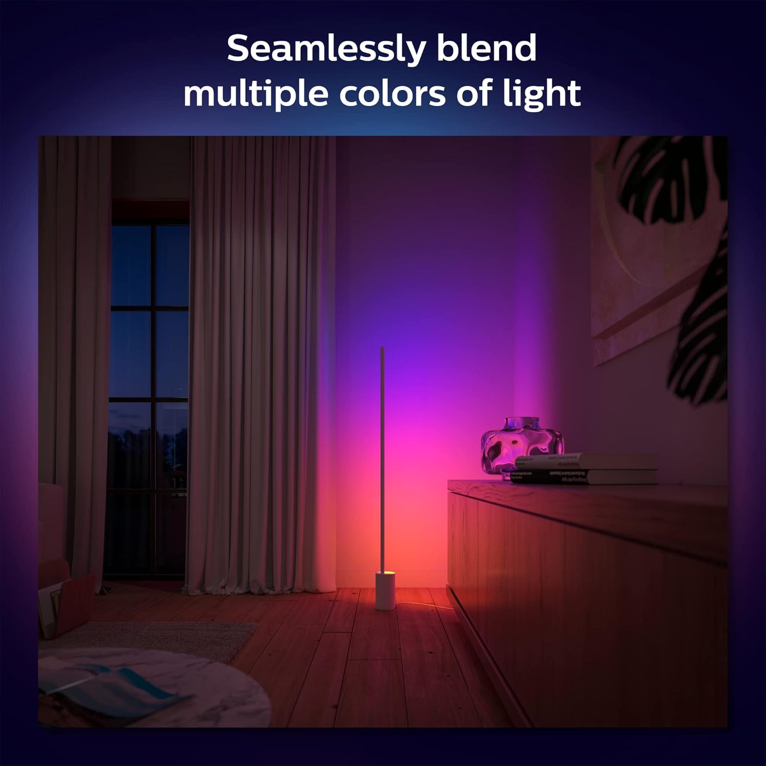 Philips Hue Paquete de 2 lámparas de pie Gradient Signe, compatibles con Alexa, Apple HomeKit y Google Assistant, color blanco, paquete de 2