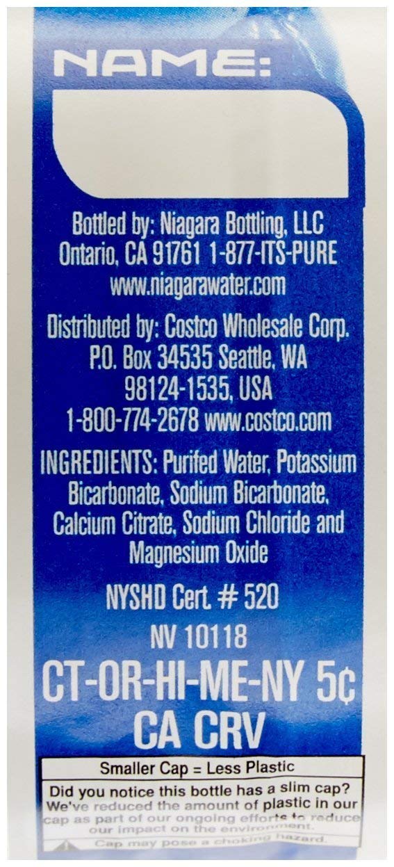 Kirkland Signature – Agua purificada (botella de 8 onzas líquidas, 80 unidades)