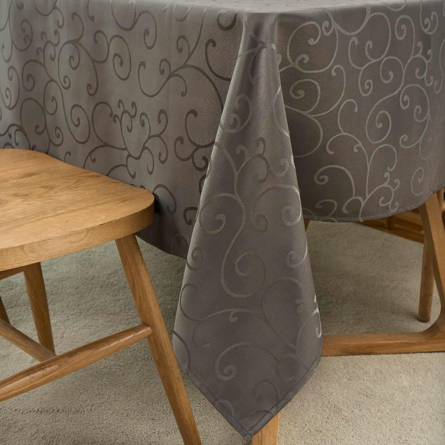 Marina Decoration Mantel jacquard resistente al agua, grueso, elegante, de lujo, de lujo, con ramas de damasco, decorativo, para el hogar, cocina,