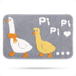 Molesun Alfombra de baño de 16 x 24 pulgadas, bonita alfombra de baño de pato, alfombra de ducha suave de microfibra divertida, absorbente de agua, Molesun Alfombra de baño de 16 x 24 pulgadas, bonita alfombra de baño de pato, alfombra de ducha suave de microfibra divertida, absorbente de agua,