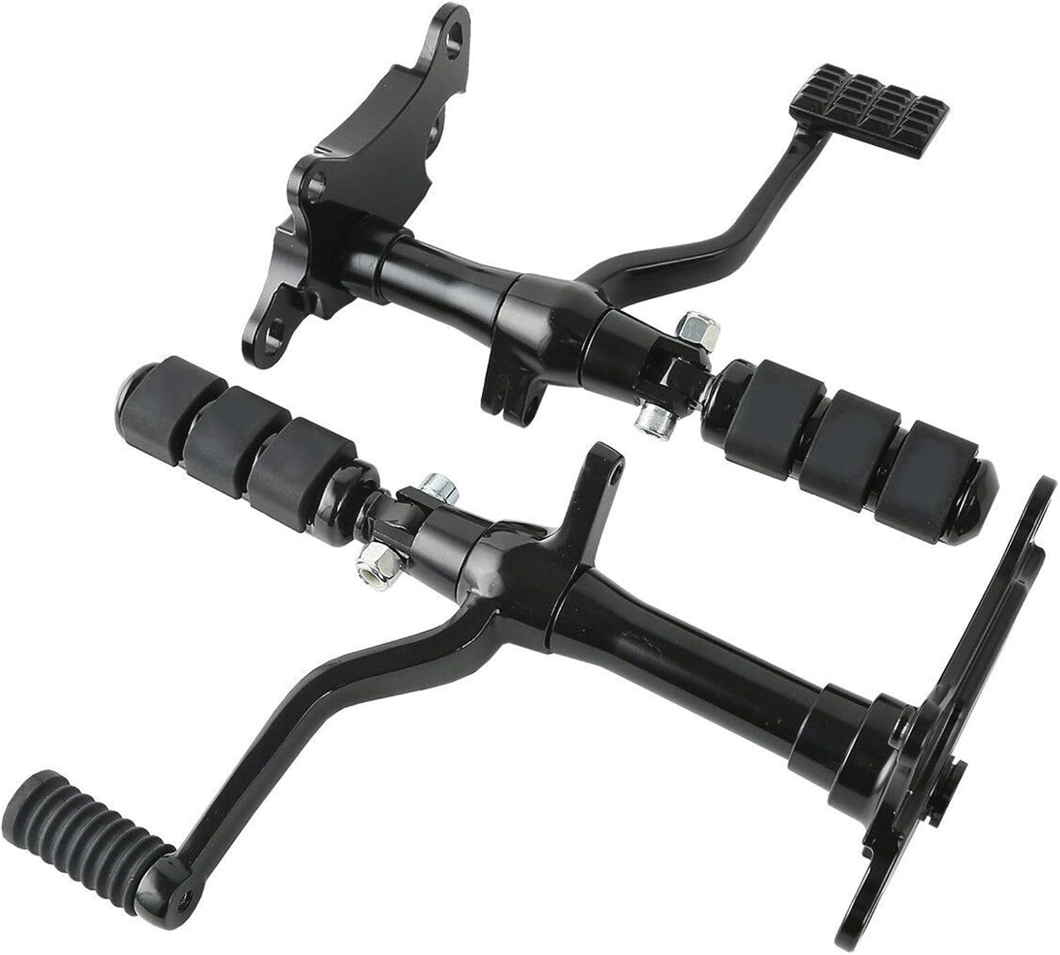 TCT-MT – Juego completo de clavijas de control delantero para Harley Sportster XL883 XL1200 1991-2003 Negro 2002 2001 2000 1999 1998 1997 1996 1995