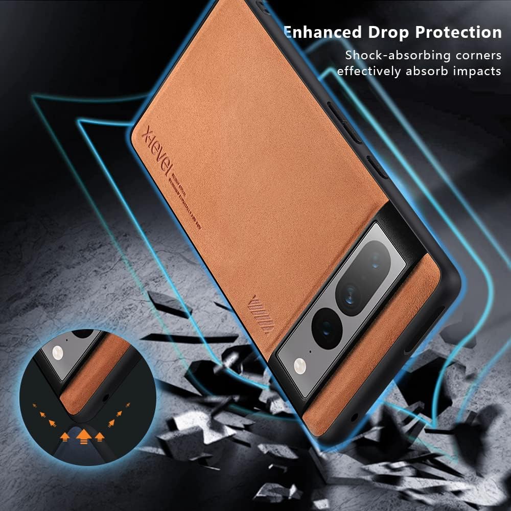 X-level Google Pixel 7 Pro Funda protectora contra caídas, delgada, de doble capa, a prueba de golpes, cuerpo completo, parte trasera de