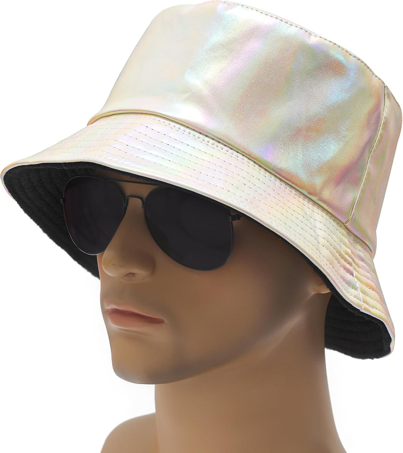 ZLYC Sombrero unisex de moda para pescadores de piel sintética impermeable