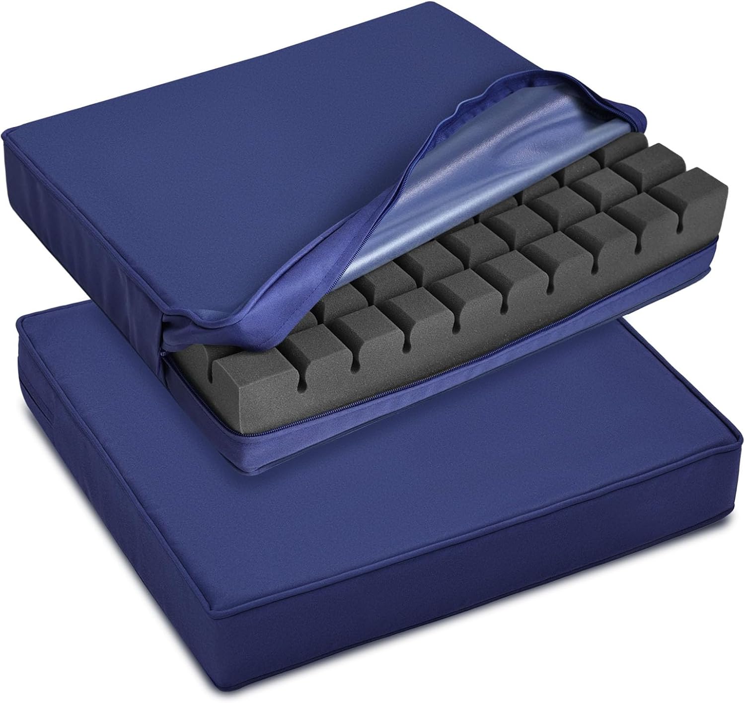 HAVARGO Cojines de asiento para exteriores, cojines de asiento de patio, 18.5 x 16 pulgadas, impermeables, 1500H, resistentes a la decoloración,