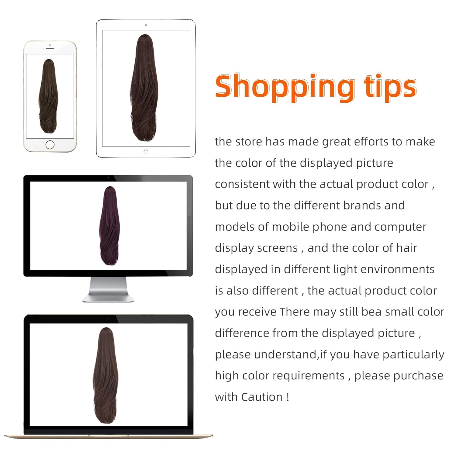 Extensión de cola de caballo marrón sintético clip garra cola de caballo 22 pulgadas recta 5.5 oz falsos postizos mujeres Yaki Fluffy enredado