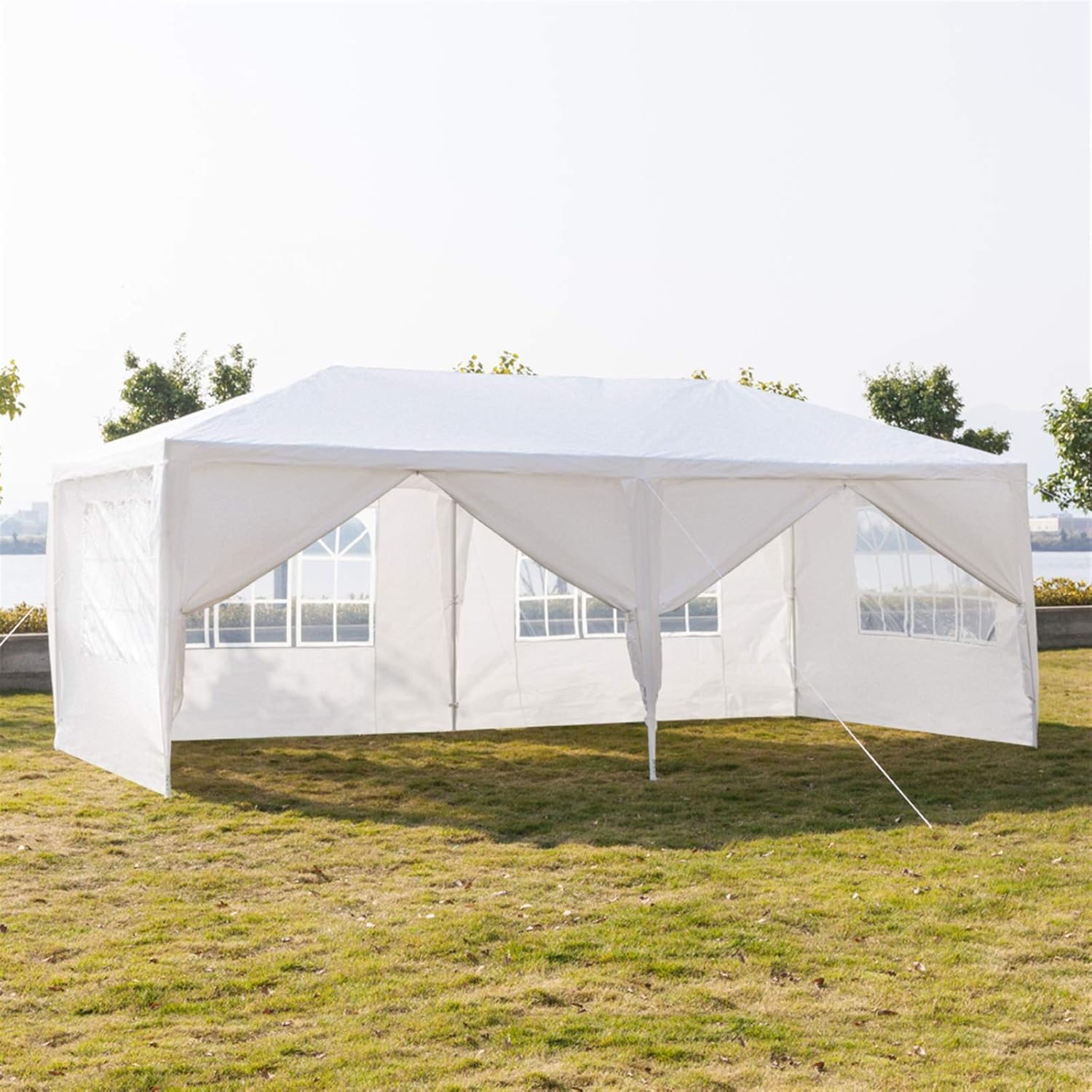 Carpa para exteriores, carpa de fiesta de boda, refugio de campamento, refugio instantáneo comercial, tienda de campaña impermeable con paredes