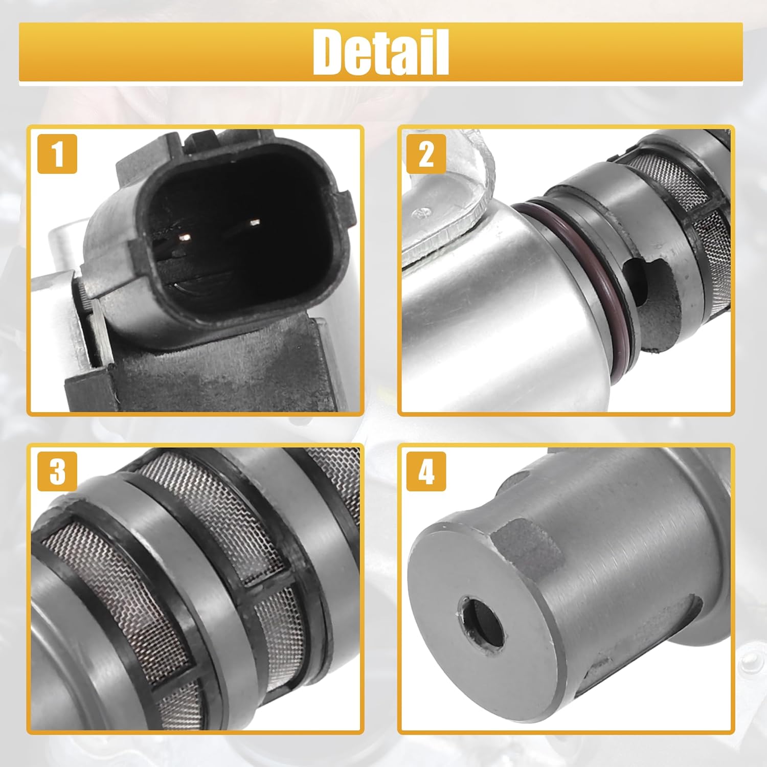 X AUTOHAUX Reemplazo de solenoide de control de sincronización de válvula variable del árbol de levas del motor No.15830-PNB-003 para Honda Civic
