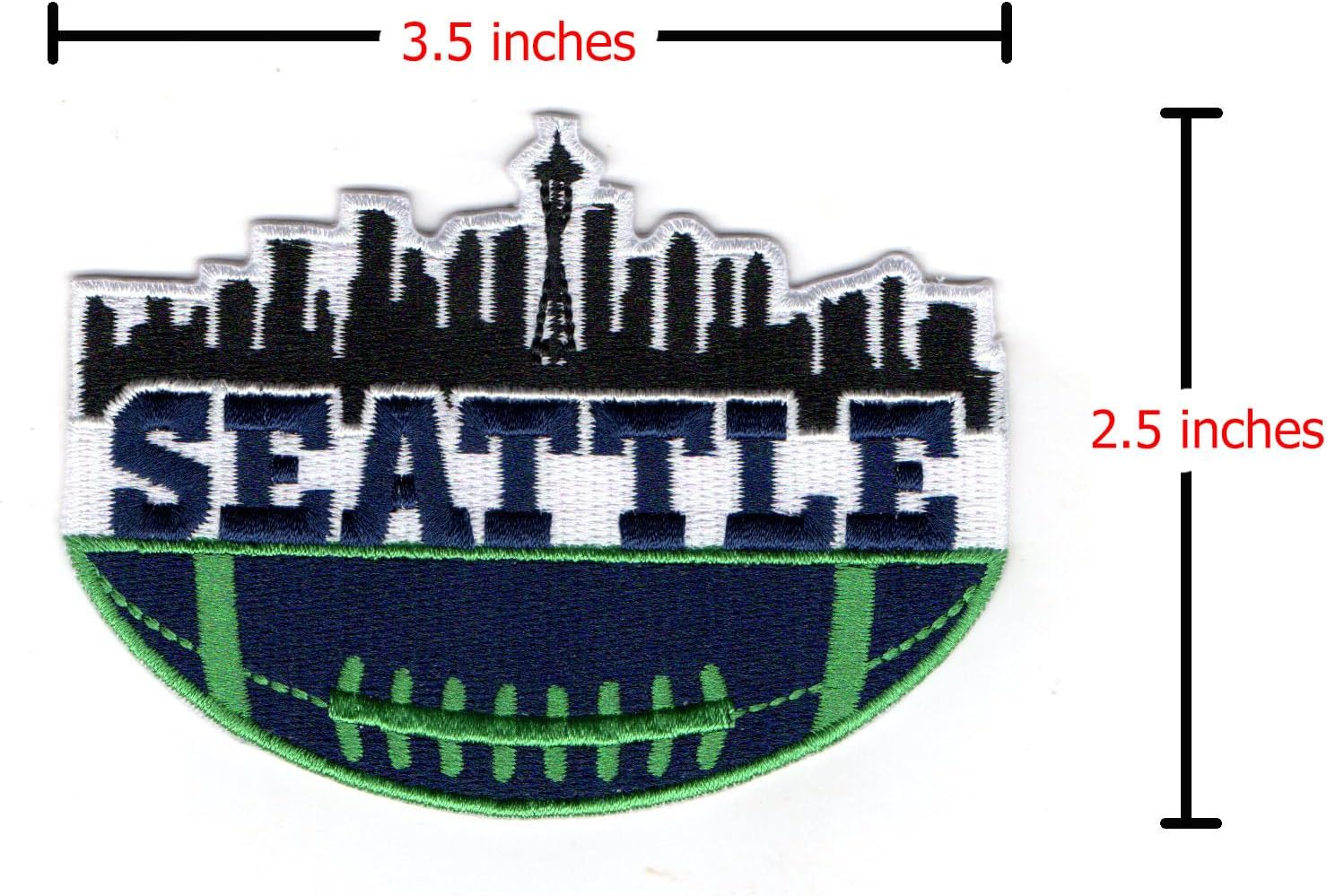 MJshop29 Seattle City – Parches para planchar para ropa, mochilas, jeans, motocicleta, parche para coser chaquetas personalizadas, sombreros, bolsas