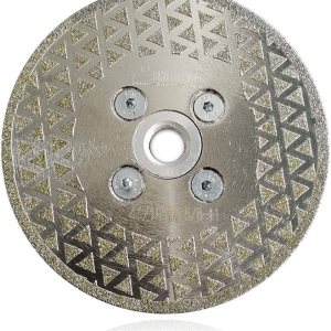 SHDIATOOL Disco abrasivo de diamante de 4 pulgadas para muela de corte de diamante recubierta de un solo lado de mármol de granito con eje de 58 SHDIATOOL Disco abrasivo de diamante de 4 pulgadas para muela de corte de diamante recubierta de un solo lado de mármol de granito con eje de 58