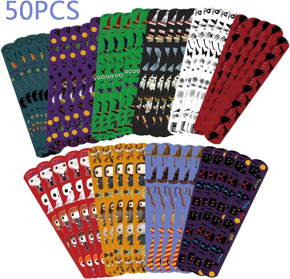 Allberll 50 pulseras de mago de Harry, regalos de fiesta, regalos de mago mágico, suministros de decoración de fiesta para niños, cumpleaños,