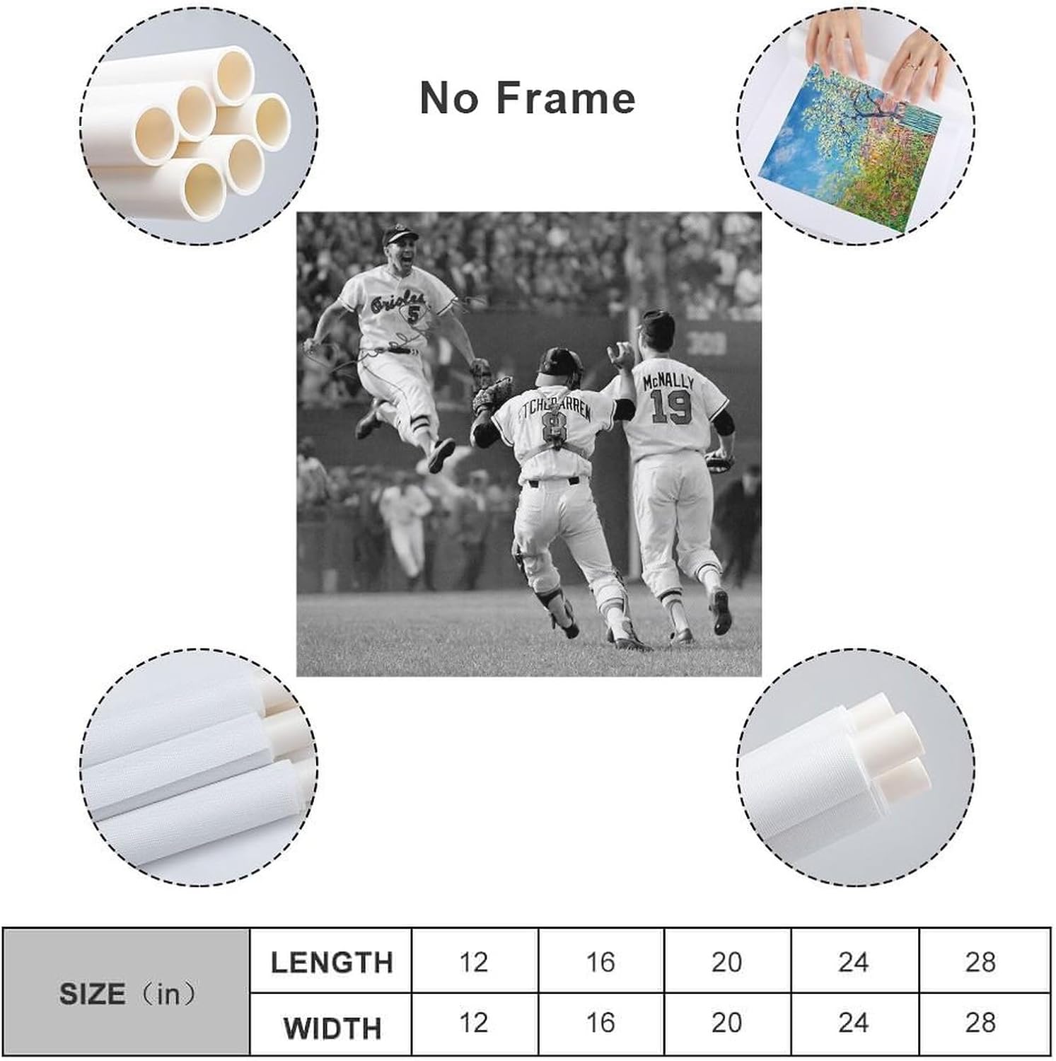 Third Baseman Brooks Robinson – Póster de celebración en lienzo y arte de pared, póster moderno para decoración de dormitorio familiar, 12 x 12