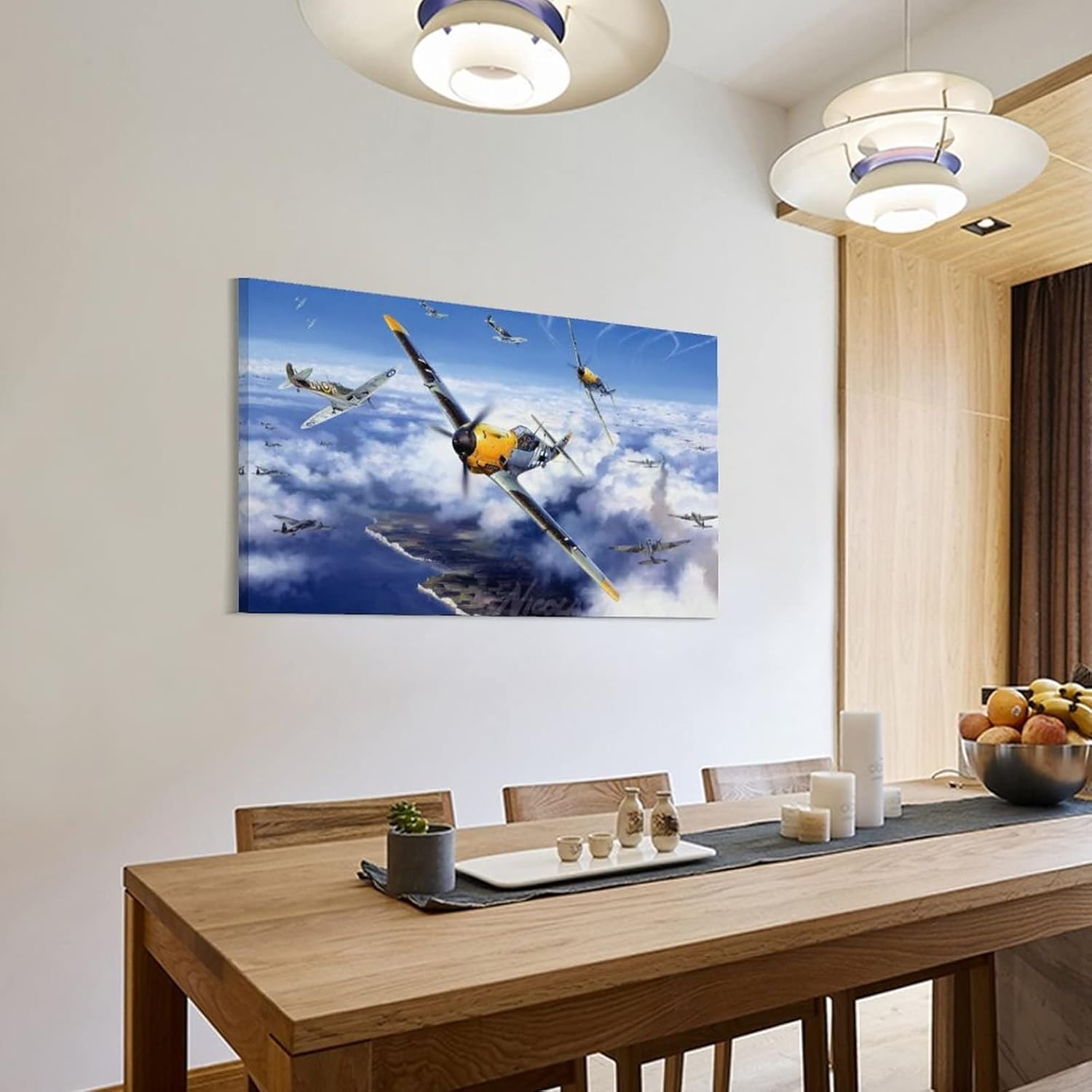 Póster de pantalla de ala de aviación de cohetes de caza de cohetes, pinturas artísticas en lienzo, decoración de pared, decoración del hogar,