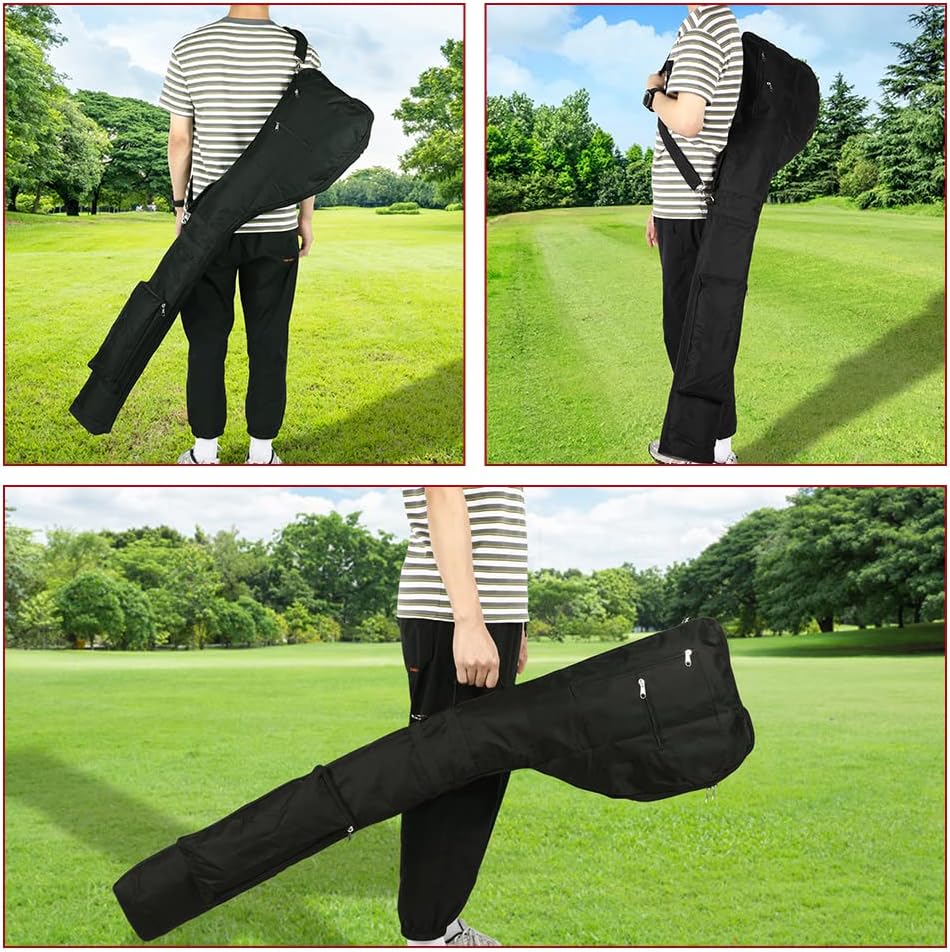 Number-one Bolsa de golf para palos de golf, portátil, plegable, bolsa de viaje para 8-10 palos de golf, mini bolsas de golf impermeables para