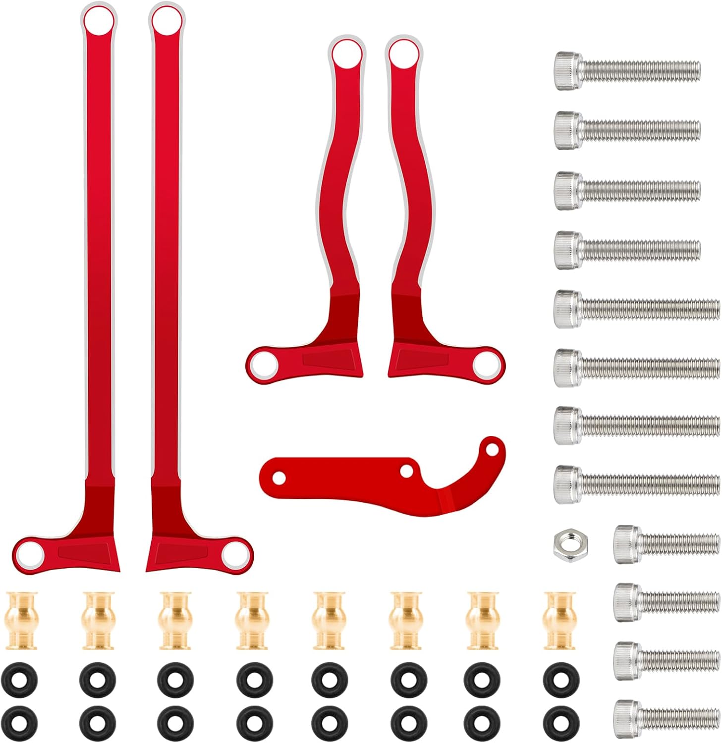 OGRC – Enlaces de mantis rezando escondidos hacia adentro, eslabones de alta liquidación para cerrojo axial 124 AXI90081 RC Crawler piezas de