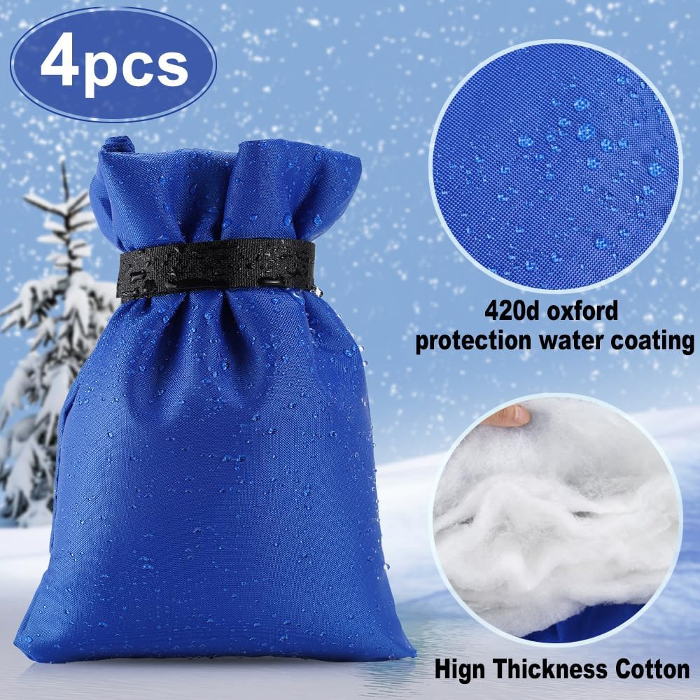 Fundas de grifo para exteriores para invierno, Pro 10 pulgadas de alto x 7 pulgadas de ancho, cubierta exterior de grifo protección contra