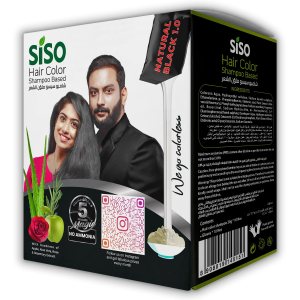 Siso Color de cabello (0.71 oz) negro natural, paquete de 20 Siso Color de cabello (0.71 oz) negro natural, paquete de 20