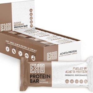EXO Barras de proteínas prebióticas, brownie de dulce de azúcar, sin lácteos, sin gluten, bajas en azúcar, 0.55 onzas de proteína, sostenible, B12, EXO Barras de proteínas prebióticas, brownie de dulce de azúcar, sin lácteos, sin gluten, bajas en azúcar, 0.55 onzas de proteína, sostenible, B12,