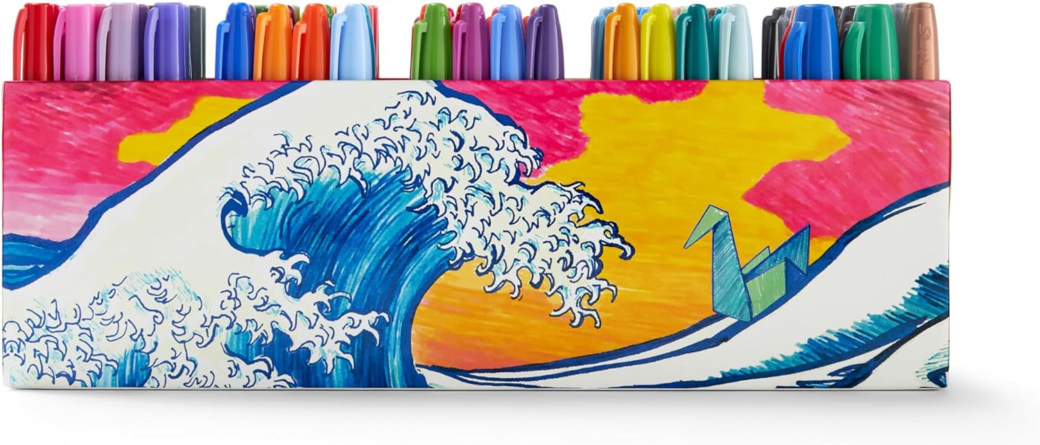 Juego de rotuladores permanentes Sharpie punta fina Colores Variados - Imagen 4