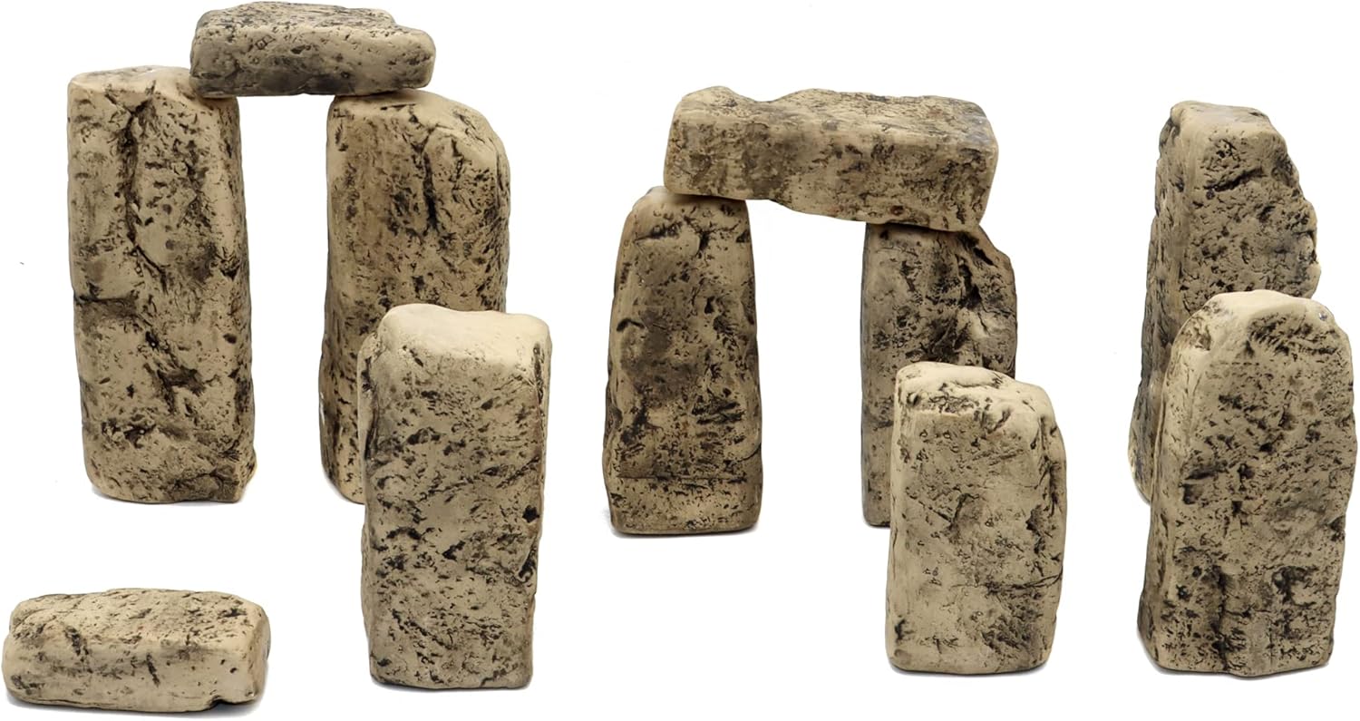 Piedra de pizarra de cerámica, rocas de 3 a 6 pulgadas para decoración de terrarios de reptiles, decoración de rocas de acuario, decoración ligera