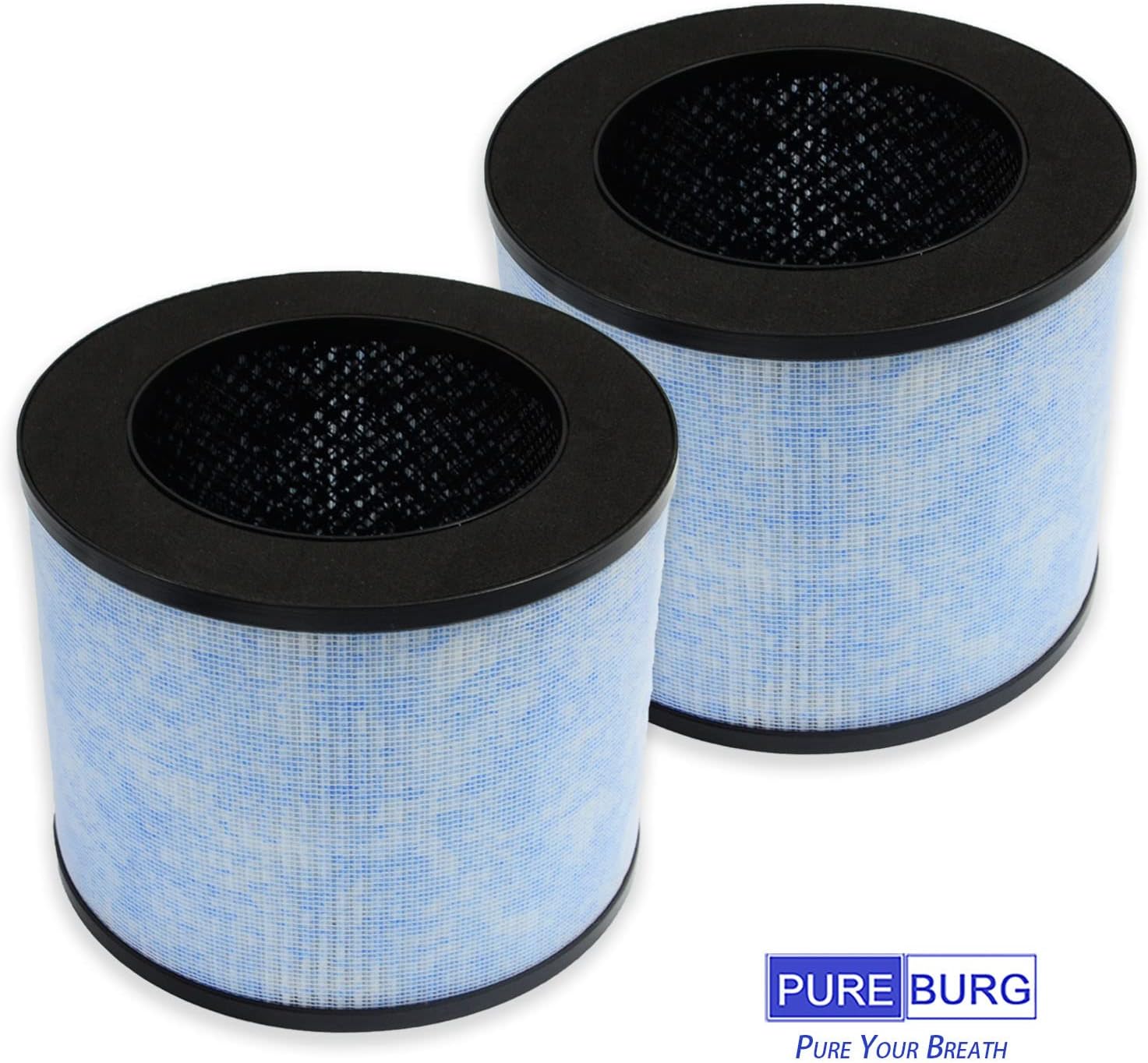 PUREBURG Filtro HEPA de repuesto compatible con purificador de aire AP100 instantáneo Parte F100, filtración H13 de 4 etapas de carbón activado de