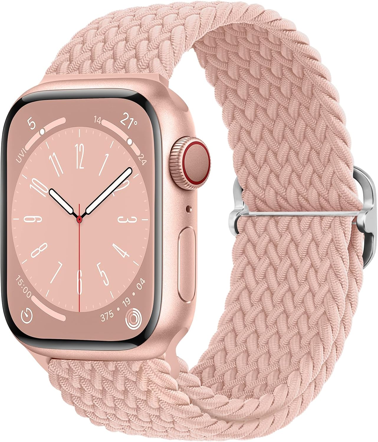 Braided Solo Loop Compatible with Apple Watch Band 38mm 40mm 41mm 42mm 44mm 45mm 49mm, Stretchy Straps Elastic Sport Wristbands for iphone iWatch