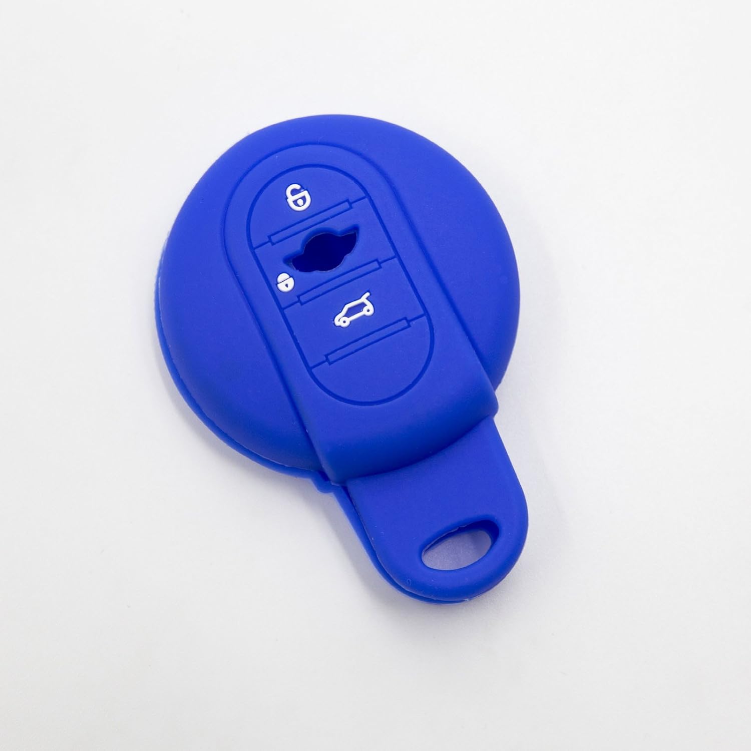 LIGHTKOREA Funda de silicona para llave inteligente para el nuevo Mini Cooper 3 generación F55 F56 Club Man Country Man (azul)