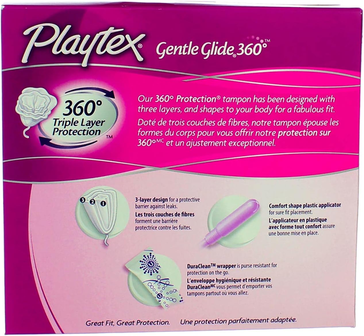 Playtex Gentle Glide – Tampones sin perfume, ultra absorbencia, 36 unidades (paquete de 6)