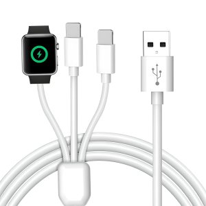 Cable de carga 3 en 1 para teléfono y Apple Watch, cable de carga USB compatible con iWatch Series 9 8 7 6 5 4 3 2 1 SE1 SE2 Ultra 2, iPhone Cable de carga 3 en 1 para teléfono y Apple Watch, cable de carga USB compatible con iWatch Series 9 8 7 6 5 4 3 2 1 SE1 SE2 Ultra 2, iPhone