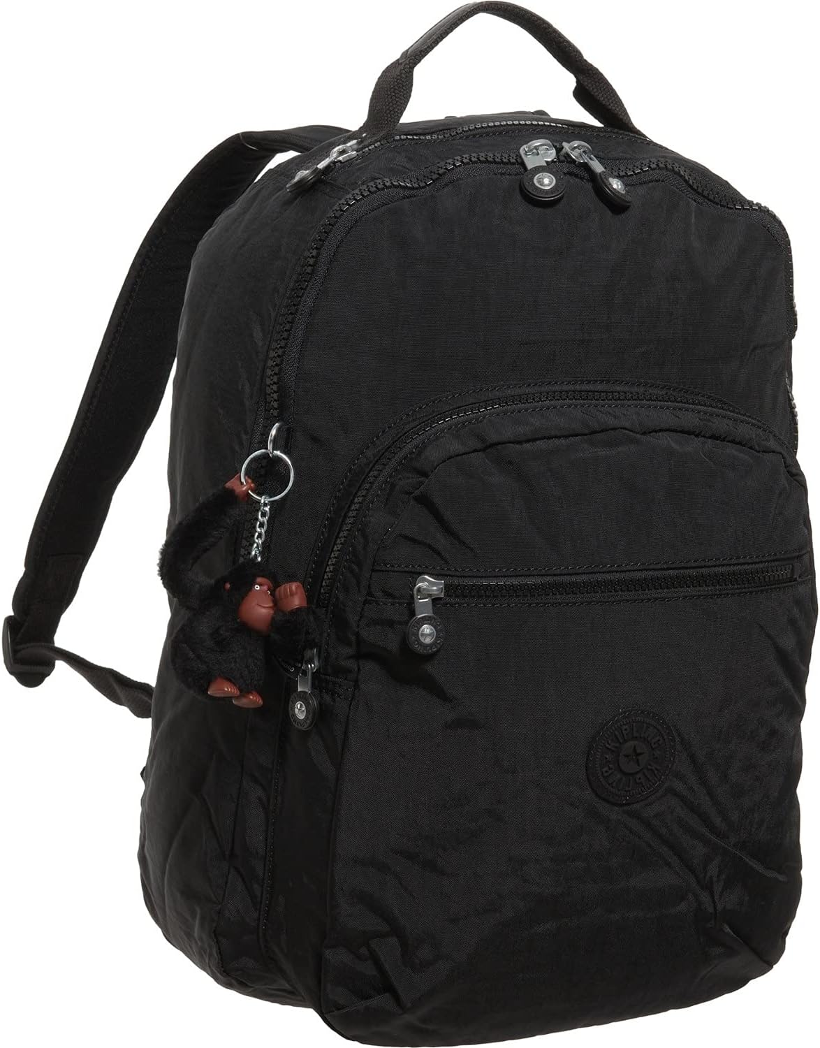 Kipling Seoul Go – Laptop, acolchado, correas ajustables para mochila, cierre de cremallera, Negro Tonal, Mochila