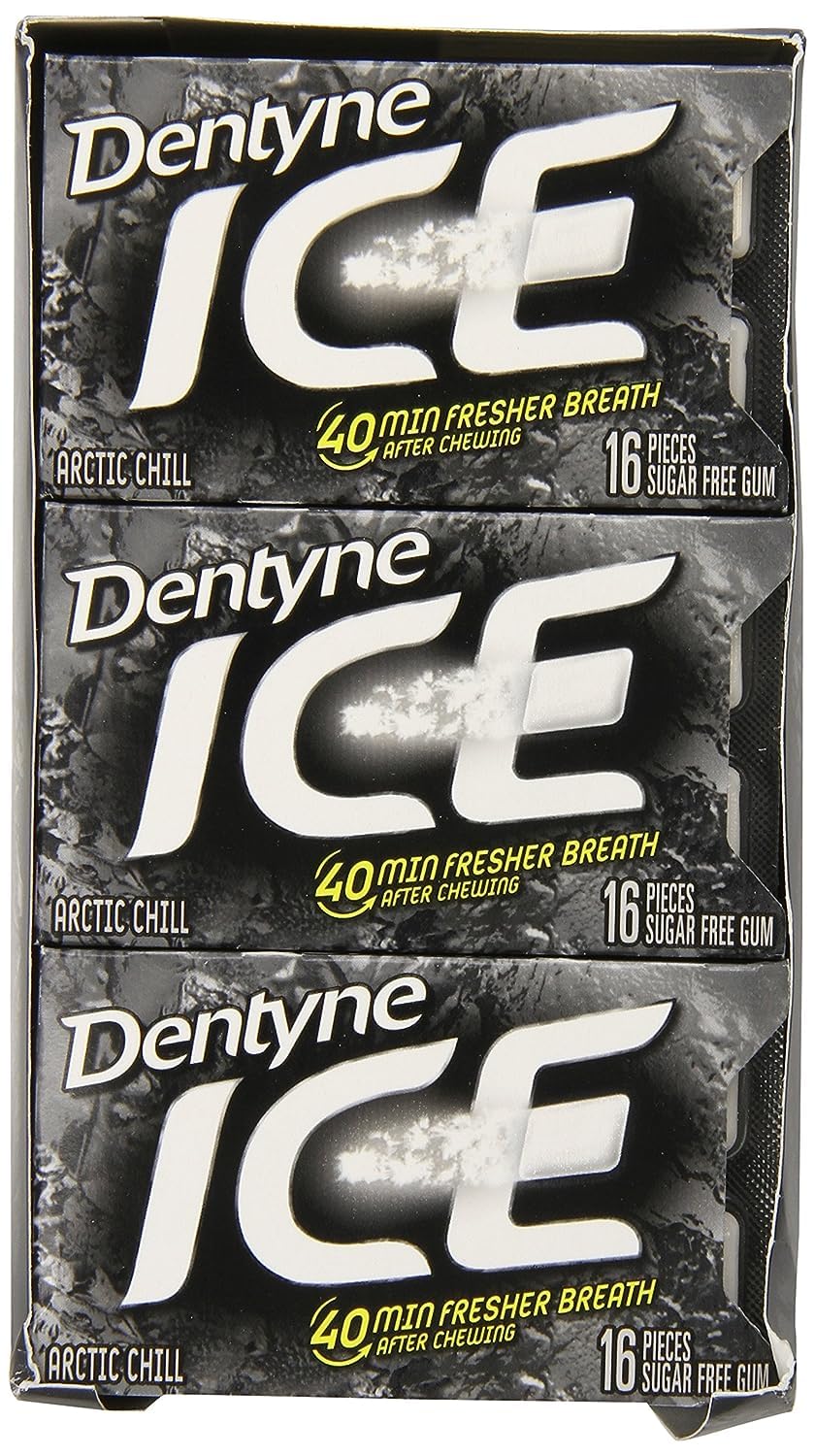 Dentyne Ice – Goma de mascar sin azúcar Arctic Chill16 piezas, 12 unidades (192 unidades en total)