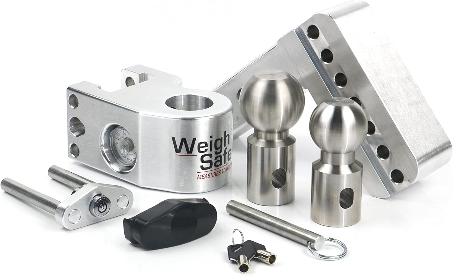 Enganche de remolque ajustable, montaje de bola ajustable, enganche de bola para camión, enganche de remolque de aluminio con escala integrada para