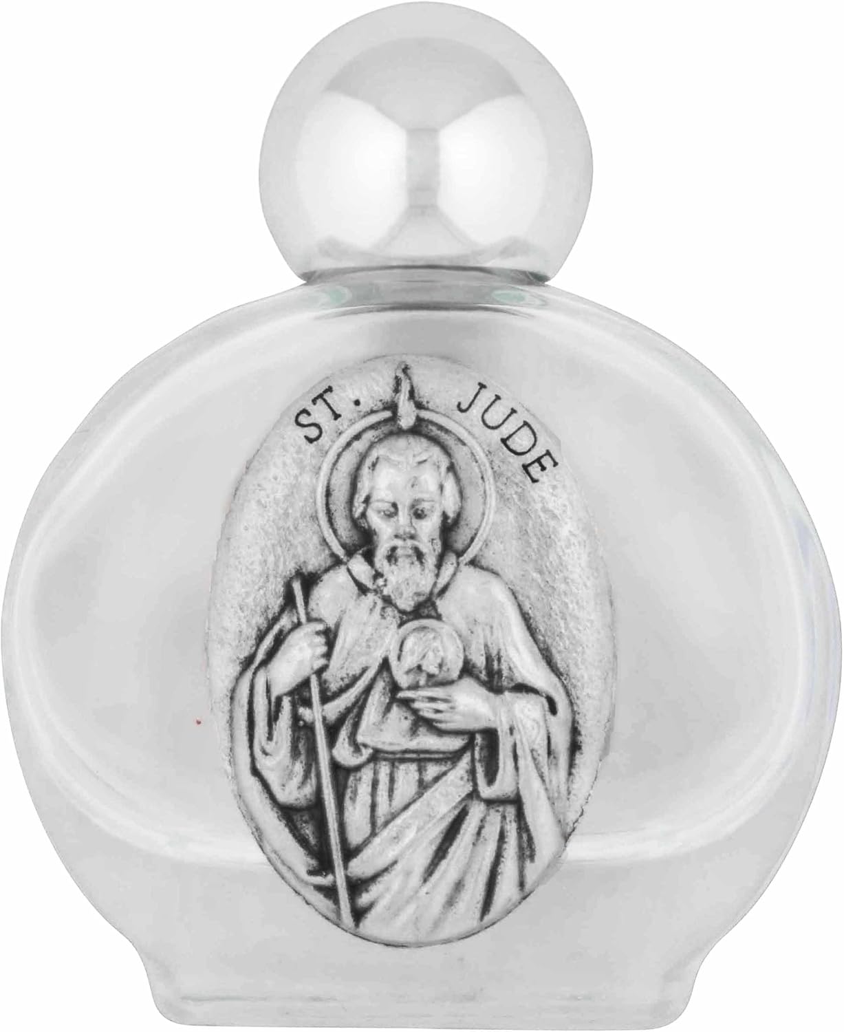 Botella de agua bendita de vidrio pequeña (Saint Jude)