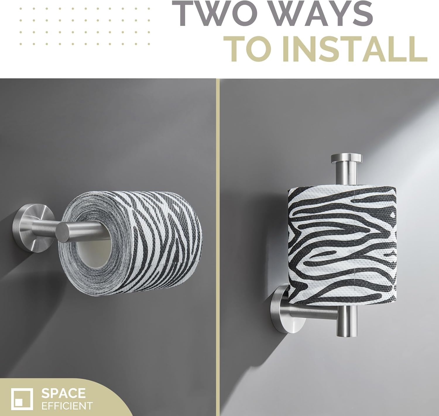Angle Simple SUS304 – Soporte de papel higiénico de acero inoxidable para baño, soporte de pared para papel higiénico