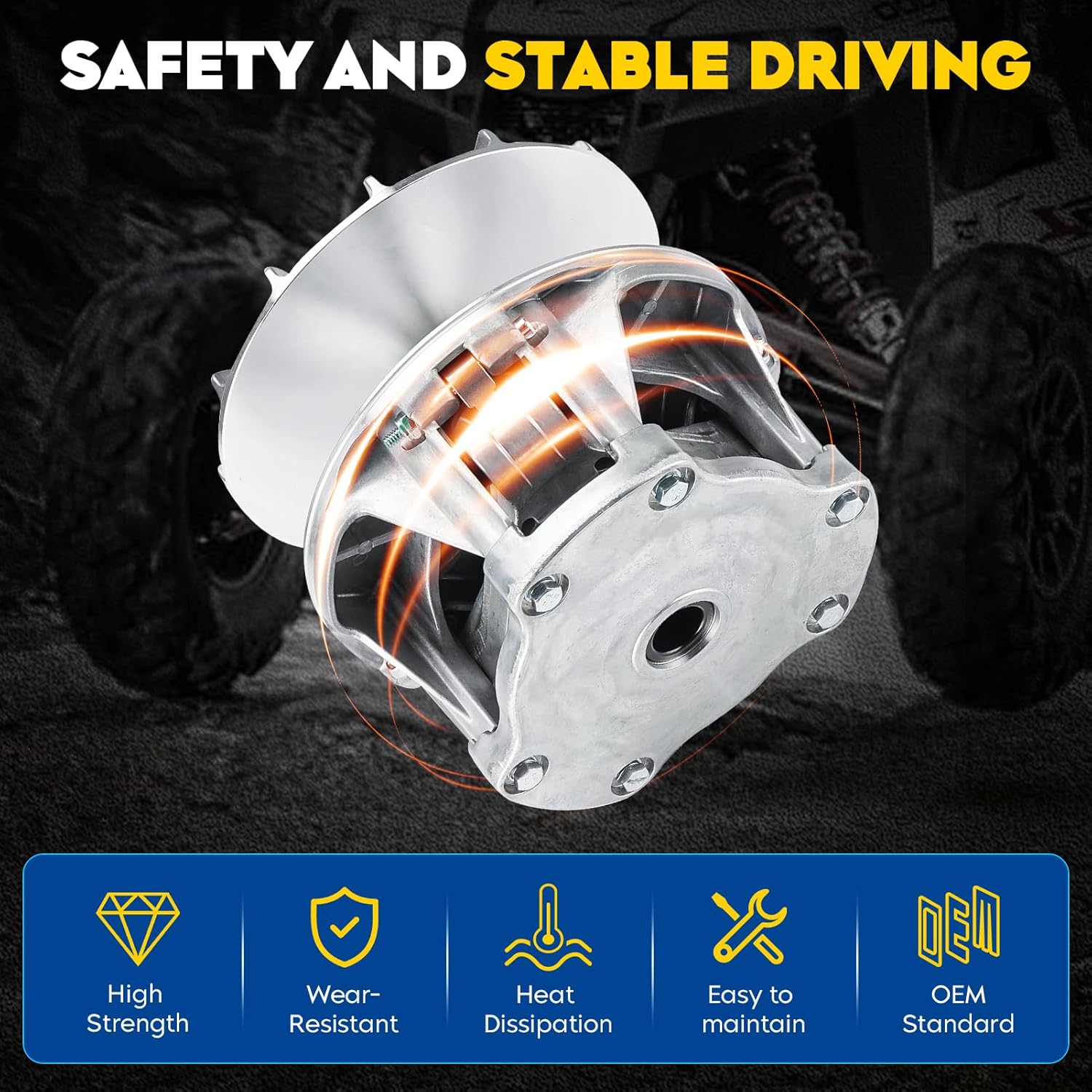 YOUXMOTO Embrague de accionamiento primario para Polaris Ranger 500 2003 2004 2005 2006 Magnum 330Scrambler 500 Sportsman 400500 Trail Boss 330, con