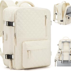 VECAVE Mochila de viaje para laptop, mochila aprobada para vuelos,Mochila deportiva para universidad casual, M-Beige, Mochila para laptop VECAVE Mochila de viaje para laptop, mochila aprobada para vuelos,Mochila deportiva para universidad casual, M-Beige, Mochila para laptop