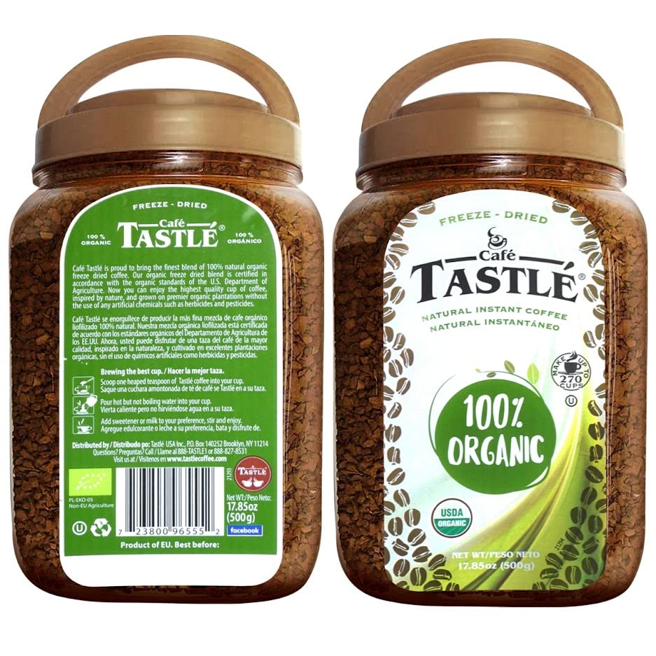 Cafe Tastlé Café instantáneo 100% orgánico, 17.85 onzas (3)