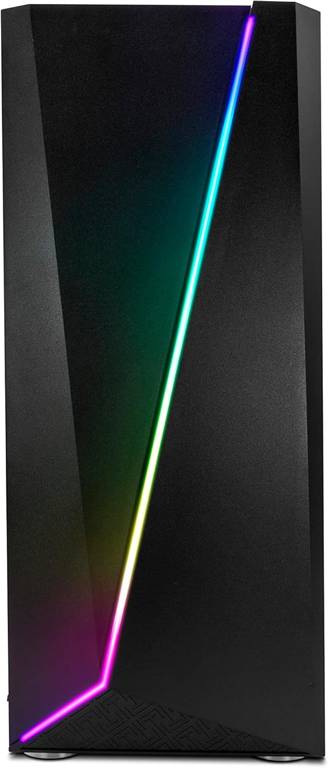 YEYIAN Computadora para juegos Kunai – CPU Ryzen 5 7600, AMD RX 6650 XT Gaming PC de escritorio, 1TB NVMe SSD, 16GB DDR5 5600MHz RAM, refrigeración