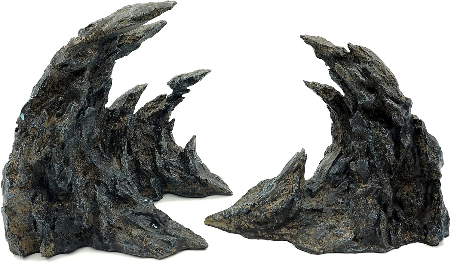 Rocas decorativas para pecera. Modelo de decoración de acuario. Paisaje acuático superior fácil (Soul Canyon-16 pulgadas)