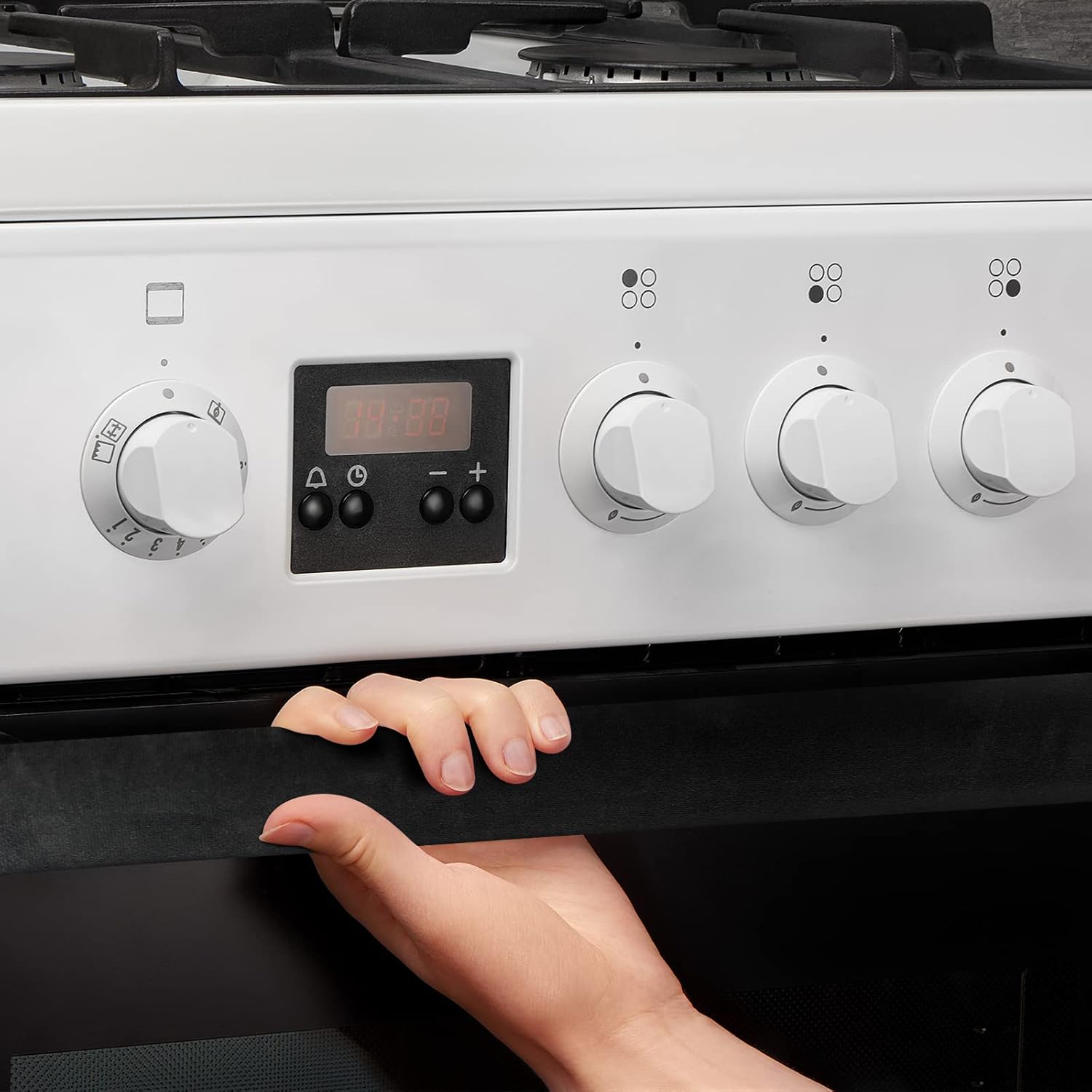 Fundas para manijas de puerta de refrigerador, tela lavable, decoración de cocina, mantiene el electrodoméstico limpio, antiestáticas, para nevera,