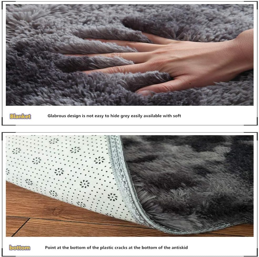 Alfombras sólidas de color natural para sala de estar, espesar, antideslizante, alfombra de juegos para bebé Mullido, alfombra súper suave para
