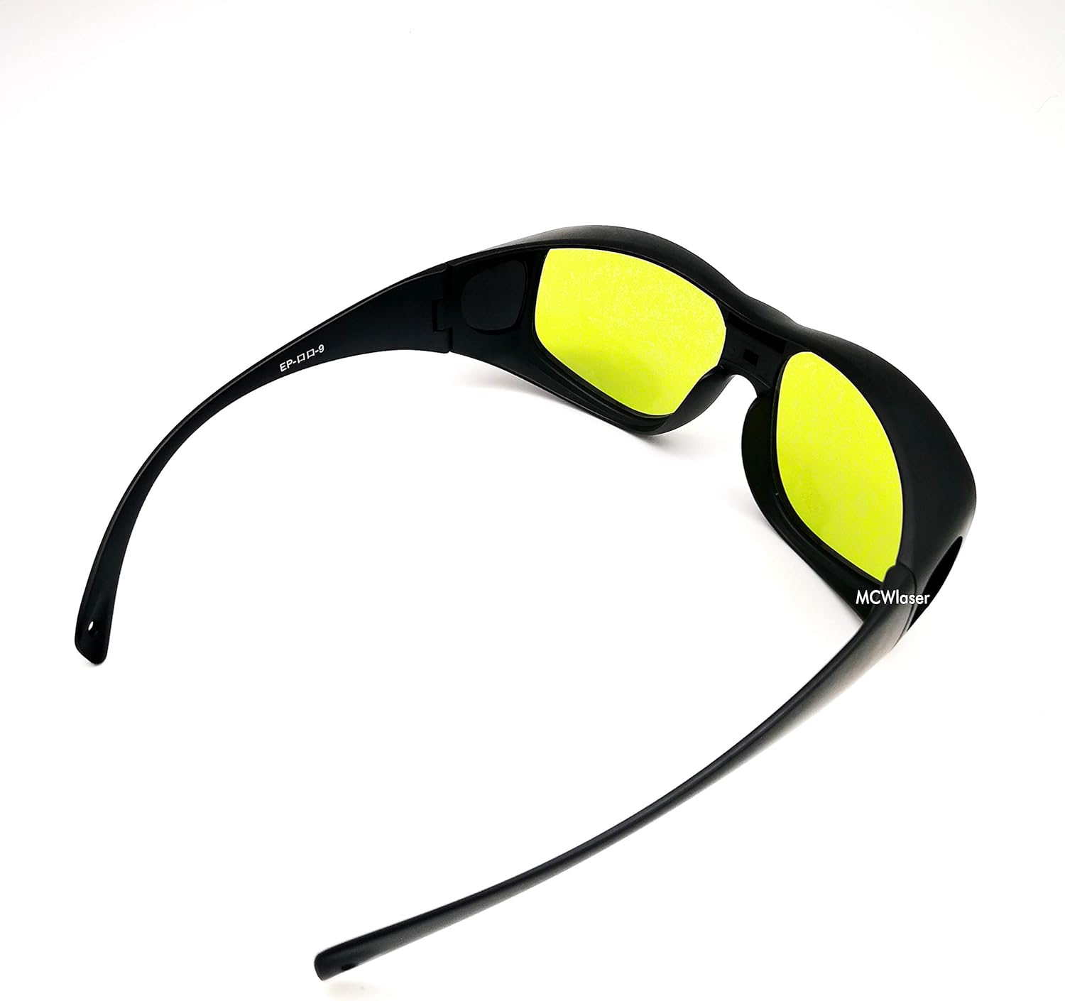 MCWlaser Gafas de seguridad láser para 190-440 y 780-900nm, 900-1100nm, 10600nm típico para 355nm 405nm 808nm 980nm 1064nm 10600nm EP-17 estilo 9