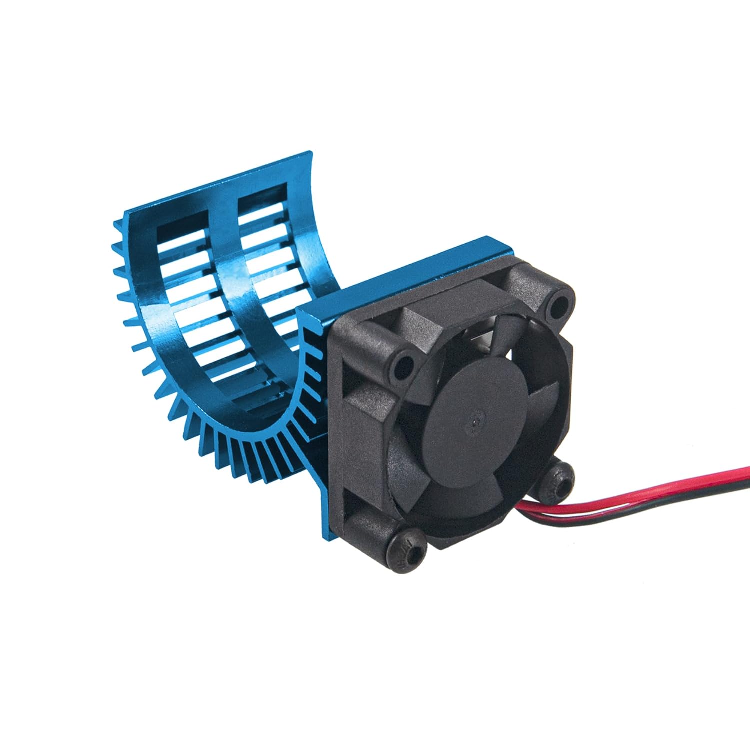 Vgoohobby Disipador de calor de motor RC 540 545 550 sin escobillas cepillado con ventilador de enfriamiento de 5-6 V compatible con Traxxas HSP HPI