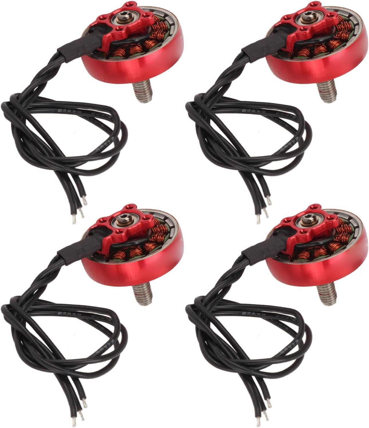 Motor sin escobillas rojo 4pcs aleación de aluminio sin escobillas motor 2203.5 3600KV para RC Multirotor Drone