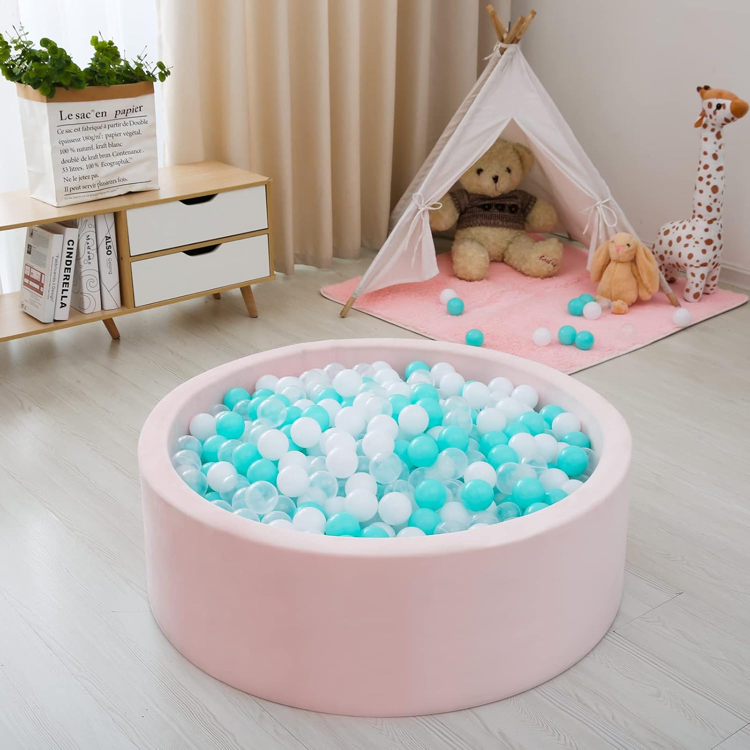 STARBOLO Paquete de 100 pelotas para hogueras, sin BPA y ftalatos, no tóxicas, a prueba de aplastamiento, bolas de plástico suave para niños de 1,